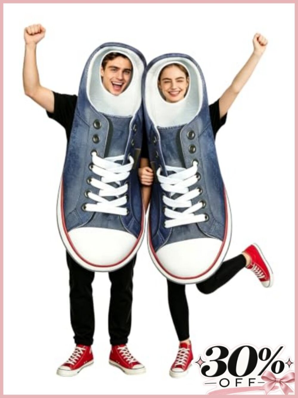 Adult Sneaker Costume 2PC Couples Halloween Cosplay Outfit